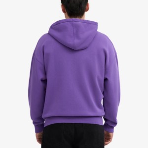 Venta al por mayor de sudaderas con capucha impresas con logotipo personalizado 100% algodón cuello redondo con cremallera en blanco liso Unisex sudaderas con capucha de gran tamaño para hombres - Product Image 5