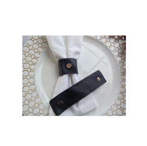 Servilleta de cuero de moda minimalista Decoración de mesa de hotel servilletero personalizado para utensilios de cocina y uso en restaurantes - Product Image 1