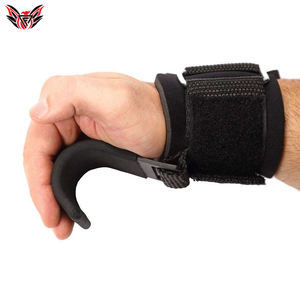 Nouvelle vente crochets de levage en métal noir de couleur unie meilleur crochet de levage de poids en néoprène de puissance en vente maintenant - Product Image 4