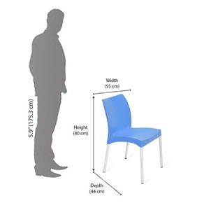 Silla de comedor de cafetería Silla de plástico para uso interior - Product Image 6