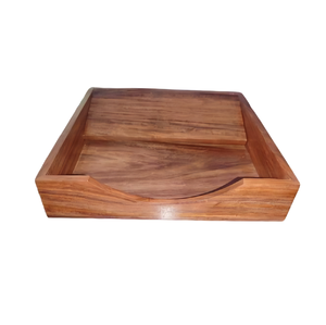 Plateau en bois rustique pour organiser les essentiels de la table pour la décoration de la cuisine ou l'utilisation quotidienne dans le salon ou la salle à manger quantité minimale de commande 100 pièces - Product Image 5