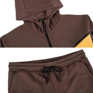 ชุดกีฬาผู้ชายแบบสองชิ้น ผ้าระบายอากาศดี พร้อมแจ็คเก็ตซิปเต็มตัวและกางเกงจ็อกเกอร์ทรงสอบ เหมาะสำหรับการวิ่งและออกกำลังกาย - Product Image 6