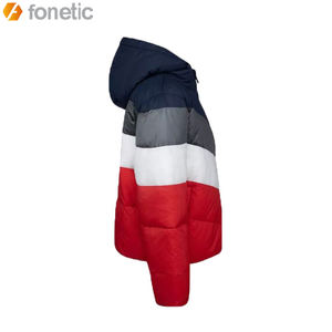 Nouvelle Veste d'Hiver pour Hommes en Gros, Personnalisée, Fine, Coupe-Vent, Respirante, Écologique, en Tissu Matelassé à Bulles Enduit, Col Montant, Longue - Product Image 3
