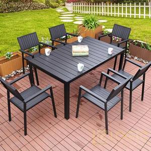 สไตล์ยุโรปหรูหราและคลาสสิกการออกแบบโต๊ะและเก้าอี้ที่กําหนดเองกรอบโลหะสําหรับสวนรับประทานอาหาร,โรงแรมวิลล่า - Product Image 3