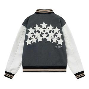 Chaqueta universitaria de cuero grueso de invierno de alta calidad para hombre, recién llegado, ropa de calle de talla grande, lona bordada con capucha - Product Image 3