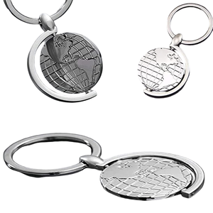 Porte-clés en métal de luxe rectangulaire mousqueton anti-perte pour sac de voiture porte-clés vierge promotionnel pour sac de voiture - Product Image 3