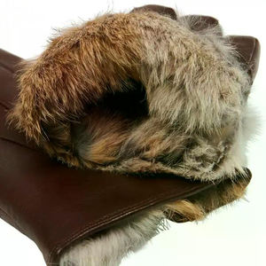 Wholesale Custom Logo High Quality Sheepskin Leather Waterproof Non-Slip Full Finger Winter Outdoor <b>Warm</b> <b>Gloves</b> Plain Wool - Product Image 3