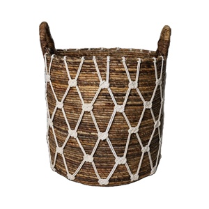 Multifunctional <b>Woven</b> <b>Basket</b> Kawung Set of 3 - Product Image 2