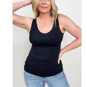 Haute qualité dames sans manches été printemps mode ample sans couture respirant Camisole débardeur femmes Fitness BD - Product Image 3
