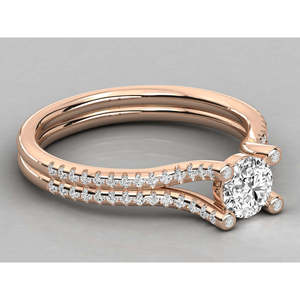 Bague solitaire en or 10 carats pour femmes, diamant cultivé en laboratoire - Product Image 2