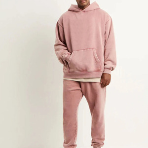 Wholesale Vintage Distressed Oversized Men's Heavyweight 550Gsm French Fleece Acid <b>Wash</b> Hoodie Quick Dry Breathable Features - Product Image 6