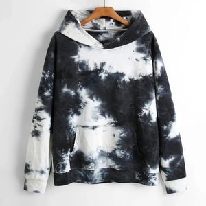 เสื้อฮู้ดมัดย้อมโอเวอร์ไซซ์ของผู้ชายใหม่ปรับแต่งได้ลายทึบผ้าฟลีซผ้าฝ้ายเฮฟวี่เวทซับลิเมตสำหรับใช้งานได้ทั้งชายและหญิงในฤดูหนาว - Product Image 1