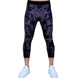 Recién llegado 2024, mallas deportivas para hombre, baloncesto, fitness, correr, mallas de entrenamiento, base alta elástica, pantalones de compresión de secado rápido - Product Image 2