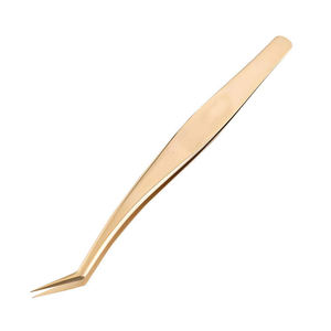 Pince à épiler d'extension de cils de volume à pointe en fibre de logo personnalisé Pince à cils de marque privée avec caractéristiques de haute visibilité - Product Image 4