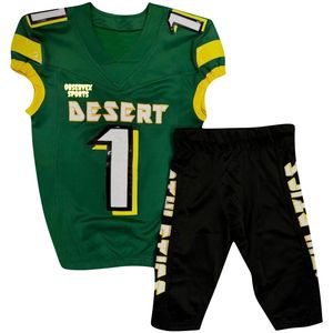 Uniformes de fútbol americano para adultos de sarga de aparejos, camiseta de poliéster 100% transpirable totalmente personalizada - Product Image 3