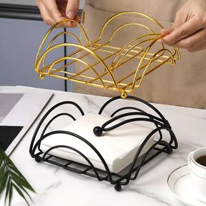 Distributeur de serviettes en métal porte-serviettes pour table à manger cuisine restaurant or cuisine salle à manger et bar - Product Image 2