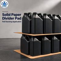 Carton rigide recyclé haute résistance, feuilles de carton kraft solides, séparateurs de couches pour le chargement lourd en fûts, empilage de palettes