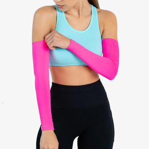 Manchons de bras de protection UV respirants personnalisés pour les travaux d'été en plein air conception OEM avec marque privée et impression de logo - Product Image 4