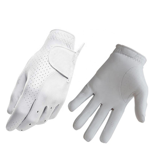 Nuevo estilo, los mejores guantes de Golf de cuero Cabretta blanco, tela transpirable, logotipo personalizado, Material suave, guantes de Golf de piel de oveja duraderos - Product Image 6