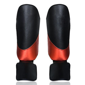 Espinillera de Cuero Real para Hombre y Mujer, Protector de Espinillera de Cuero Real, Ligero y Duradero, Entrenamiento de MMA, Kickboxing, Material Impermeable de PU EVA para Adultos - Product Image 3