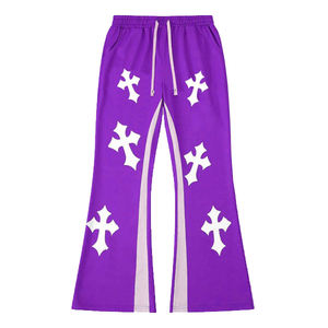 กางเกงวอร์มขายาวสำหรับผู้หญิงใส่ในออฟฟิศกางเกงเอวยางยืดพิมพ์ลาย DTG โลโก้ได้ตามต้องการ - Product Image 1