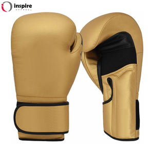 Guantes de boxeo de cuero PU de moda de alta calidad logotipo personalizado inspirar ropa para entrenamiento en artes marciales y deportes de lucha - Product Image 4