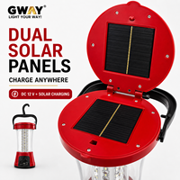 Lanterne de camping solaire rechargeable GL-5800S 48 SMD LED avec sortie USB, lumière d'urgence à intensité variable