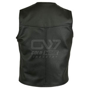 Chaleco de cuero para hombre de alta calidad Chaleco de cuero para hombre más vendido Chaleco de cuero para hombre transpirable de nuevo diseño - Product Image 4