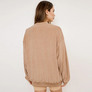 เสื้อสเวตเตอร์แบบสวมศีรษะเปิดไหล่สำหรับผู้หญิงไซส์ใหญ่พิเศษเสื้อเบลาส์และเสื้อสำหรับผู้หญิง - Product Image 4