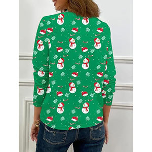 Camisetas de Manga Larga para Mujer, Sólidas, Transpirables, Suaves, Elegantes, Casuales, de Algodón Mercerizado, Antiarrugas, a la Moda - Product Image 3