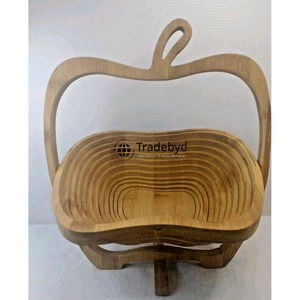 Panier de service en bois de qualité supérieure, moderne et fait à la main, pour fruits secs et en-cas, durable pour la cuisine et la salle à manger, Tradebyd - Product Image 2