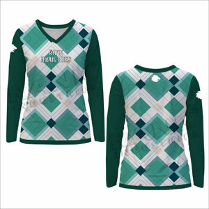 Personnalisé votre propre conception femmes chemises à manches longues séchage rapide femmes adultes chemises à manches longues - Product Image 5