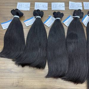 Vente flash : Extensions de cheveux vierges vietnamiennes Remy 100%, double trame, lisses naturelles, en mèches - Product Image 3