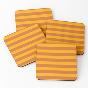 Hot Selling 4-Piece <b>Set</b> of Classic Style Wood over Printed Coasters for Serving Tea & Coffee for Home & Kitchen Use - Product Image 2