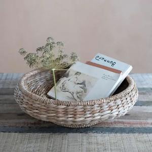 Bol décoratif en jacinthe d'eau et rotin Décoration de présentation de repas naturels Vente en gros de produits vietnamiens écologiques - Product Image 4