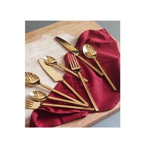 hot <b>sale</b> Royal gold cutlery stainless steel flatware <b>set</b> silverware luxury <b>knife</b> spoon fork <b>set</b> flatware <b>set</b> wedding hotel - Product Image 4