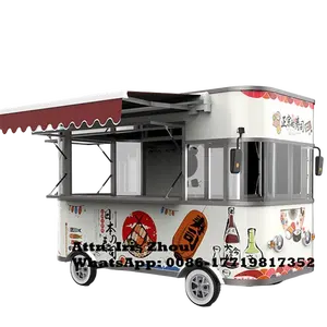 Fast Food Truck For Baking Equipment Mobile Ice Cream Cart Customized Street Food Trailer Cart With USA