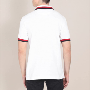 Vente en gros de chemises pour hommes de haute qualité 100% coton impression numérique col haut séchage rapide chemises de sport personnalisées - Product Image 4