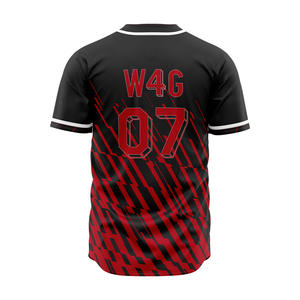 Maillot de baseball pour hommes de haute qualité, personnalisé, en gros, directement de l'usine, imprimé par transfert thermique, évacuation de l'humidité, logo d'équipe personnalisé - Product Image 6