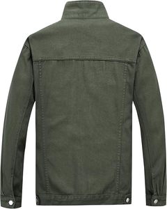 Vente en gros de vestes en jean vert avec logo personnalisé pour hommes veste en jean tendance élégante disponible en bas quantité minimale de commande OEM ODM - Product Image 2