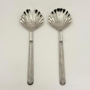 Ensemble de couverts en métal au design unique, lot de 2, fabriqué à la main pour une utilisation domestique en cuisine, ensemble de cuillères en métal, fournisseur en gros à bas prix - Product Image 1