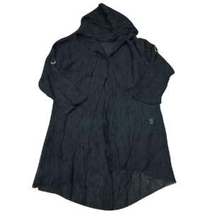 Camisa/Capa Larga con Capucha de Malla Estilo Cyberpunk Rock para Hombre, Blusa Holgada de Lino para Hombre, Camisetas Góticas - Product Image 6