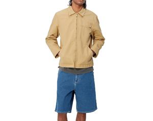 Veste de travail en coton sergé personnalisée OEM de haute qualité pour hommes Veste unie avec broderie de logo pour hommes - Product Image 2