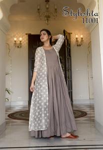 Ready-Made Multi Color Cotton Digital Print Vintage Wrinkle Free Loose Fit Casual <b>Kurti</b> Combo Set for Women Adults Online Sale - Product Image 2