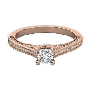 Bague solitaire en or 18 carats pour femmes avec diamant de laboratoire - Product Image 6