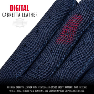 Gants de frappe de baseball en cuir de cabretta 100% premium avec fermeture à boucle et crochet personnalisable, durables, main droite/gauche - Product Image 2