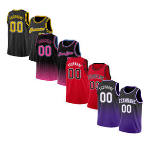 Ensembles de maillots de basket-ball réversibles sur mesure de haute qualité, taille plus, impression par sublimation, respirant, évacuation de l'humidité, séchage rapide - Product Image 1