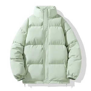 Chaqueta Acolchada de Invierno Personalizada para Hombre, Tela de Lona, 100% Poliéster, Secado Rápido, Ecológica, Cuello Alto, Cierre de Cremallera, OEM - Product Image 1