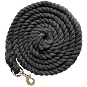 Corde de plomb en coton solide pour chevaux, 10 pieds de long x 5/8 pouces (16mm) d'épaisseur, corde faite à la main robuste avec noir remplaçable - Product Image 6