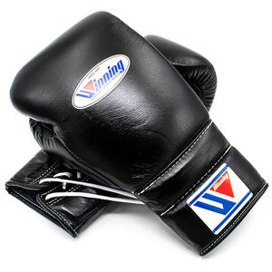 Precio al por mayor Guantes de boxeo ganadores negros hechos a medida 100% Guantes de boxeo ganadores de competición de Kickboxing MMA de cuero original - Product Image 2